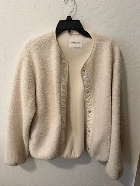 Aritzia Cream Sherpa Jacket